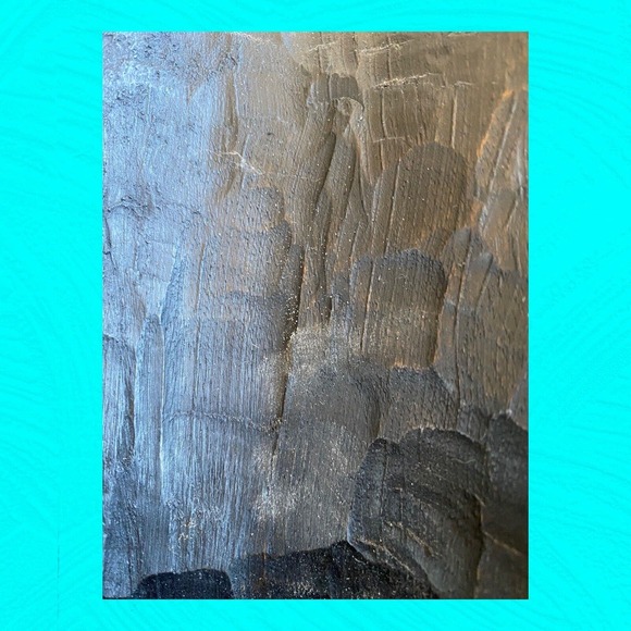 African Wooden Black Carved Mask Human And Monkey Faces 16” Vtg - Picture 6 of 6